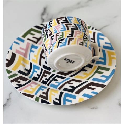 fendi logo coffee mugs